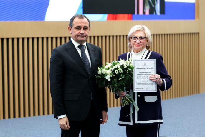 Любовь Васильевна УШАНЁВА удостоена Благодарности Секретаря Генерального совета Партии «Единая Россия»