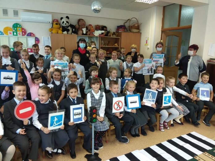 В прогимназии в Романцево состоялся урок дорожной  безопасности