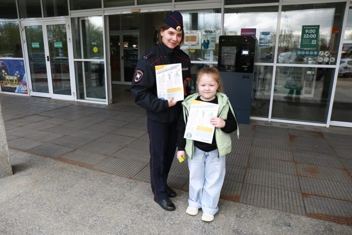 Вблизи торговых центров г.о. Подольск прошла акция: «Безопасная мобильность»