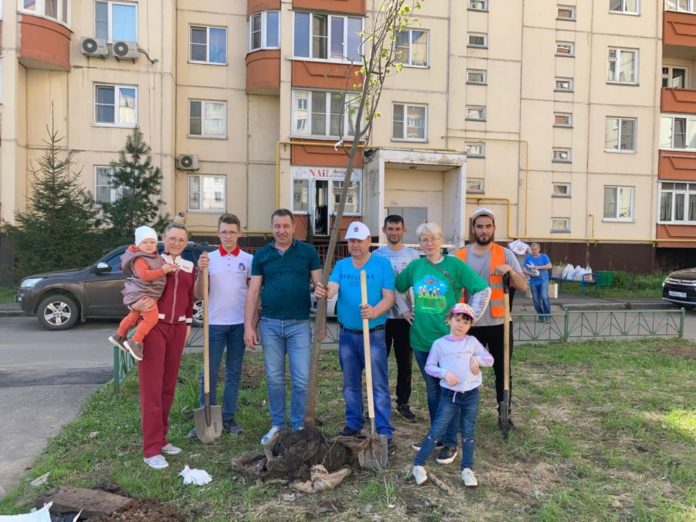 В Климовске высадили 76 деревьев и 210 кустарников