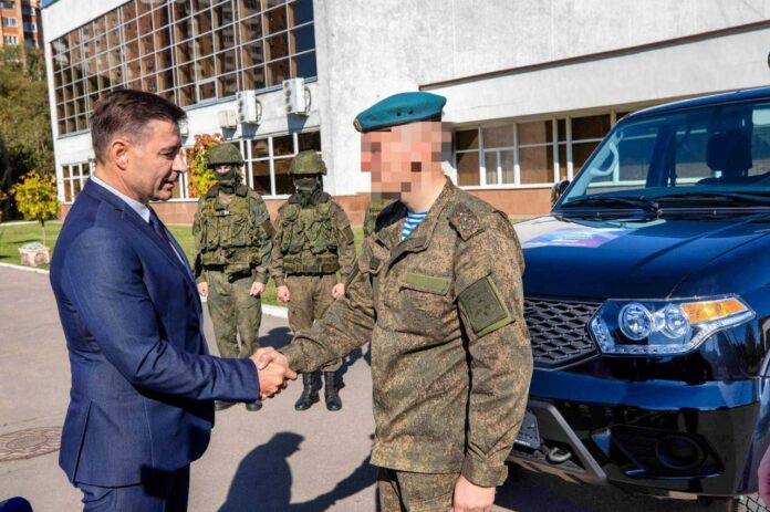 Передали автомобиль «УАЗ Патриот» нашим десантникам, участвующих в специальной военной операции