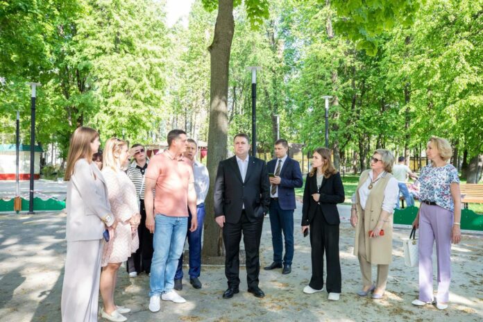 В парке имени Виктора Талалихина продолжается реконструкция