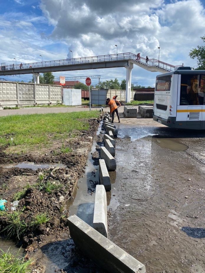 В Климовске продолжаются дорожные работы