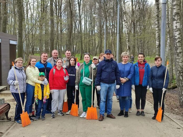В Подольске на субботнике 22 апреля собрали 1 400 кубометров отходов