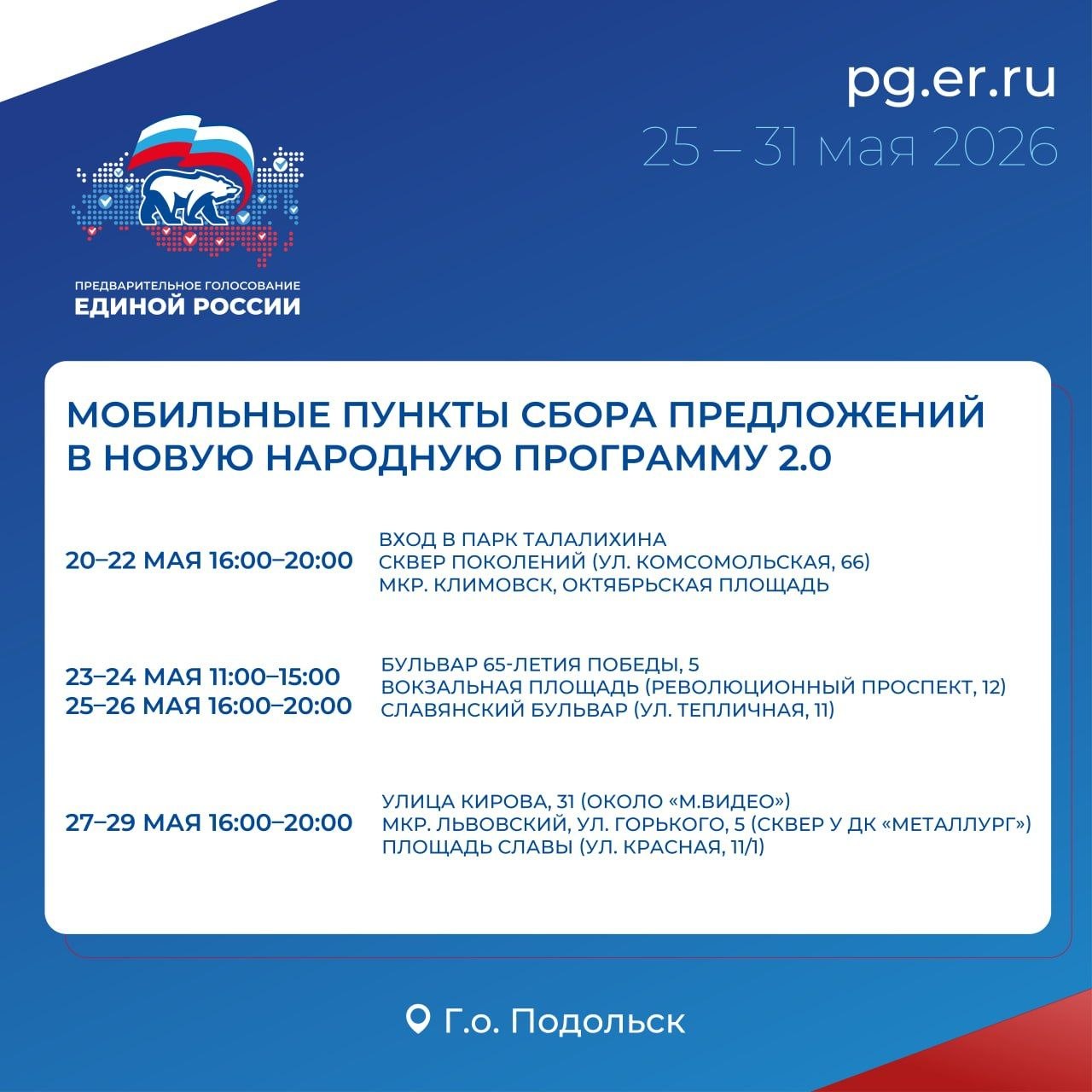 Жители Подольска определяют будущее городского округа