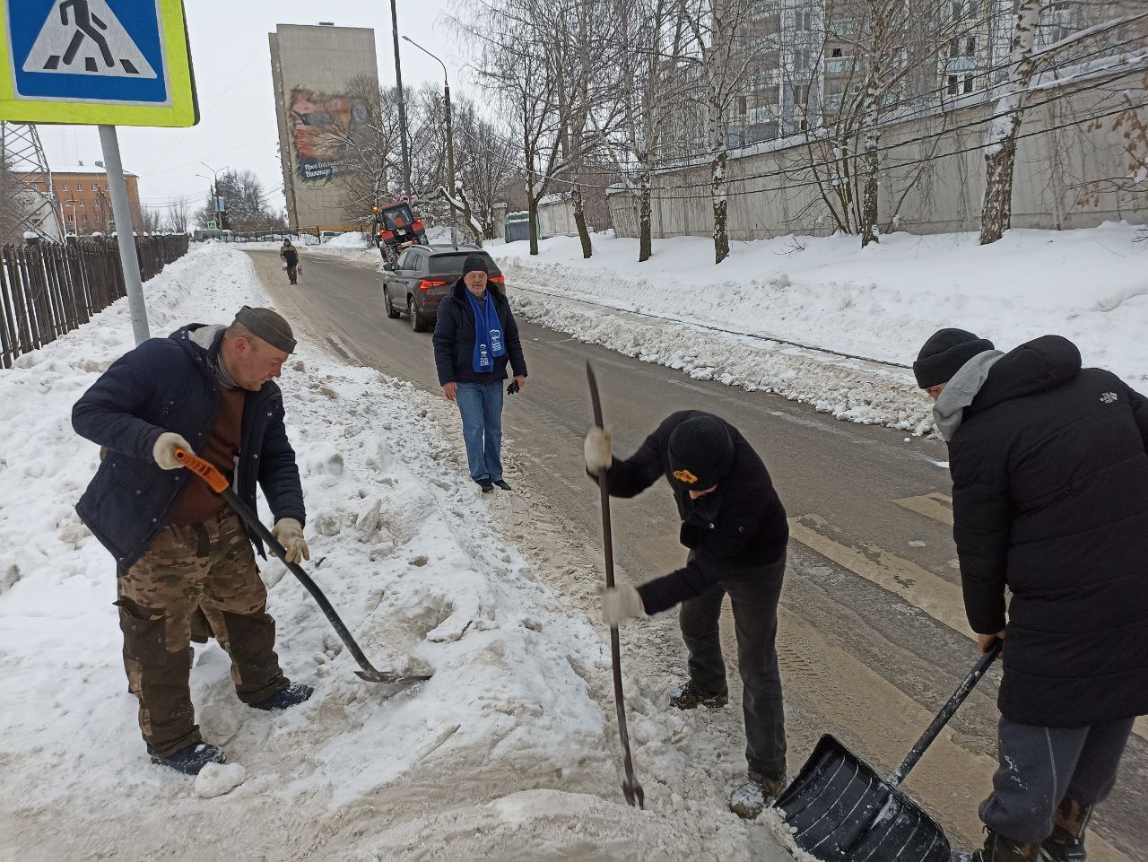 В рамках партийного проекта «Безопасные дороги» проверены работы по уборке снега в Подольске
