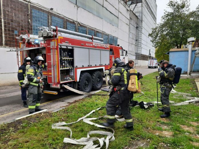 Спасатели провели пожарно-тактические учения на территории «ЗиО-Подольск»