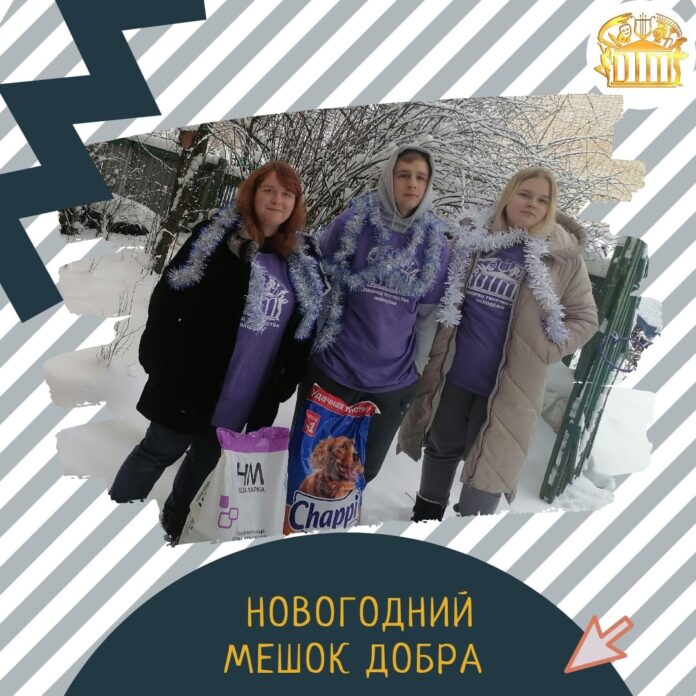 В акции «Новогодний мешок добра приняли участие подольские волонтеры