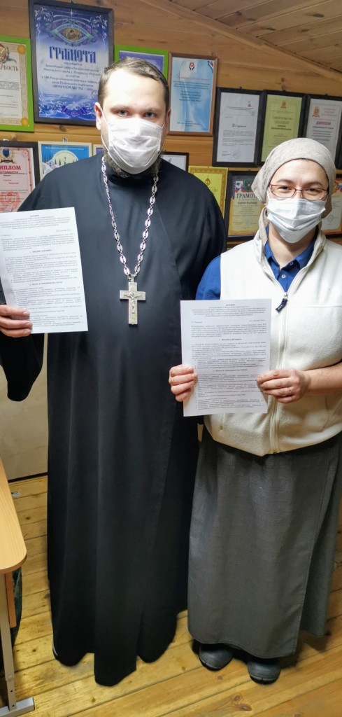 В Подольске подписали договор о сотрудничестве между Никольским храмом и детским садом №28