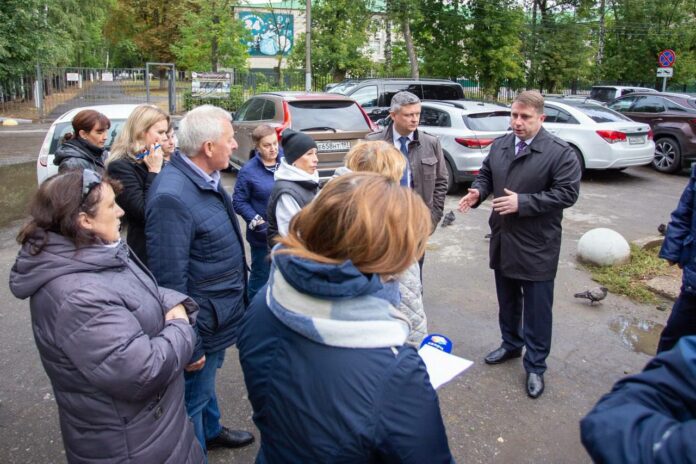 Глава Подольска посетил микрорайон Юбилейный