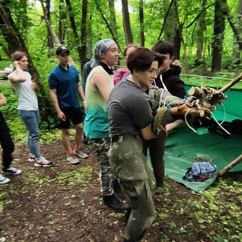 Юные спасатели провели тренировку к предстоящим соревнованиям в Городском округе Подольск