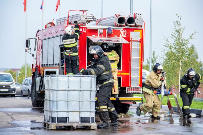 В Подольске прошел заключительный этап региональных соревнований среди пожарных
