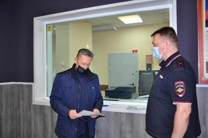 5-й отдел полиции проверил председатель Общественного совета при УМВД России по Городскому округу Подольск