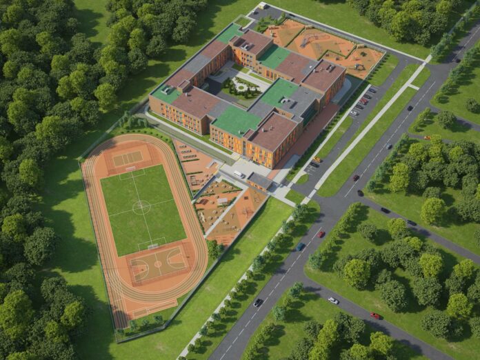 В Климовске стадион новой школы будет открыт для жителей