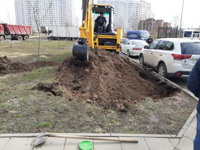 Работы по устройству парковочных карманов ведутся в мкр. Кузнечики