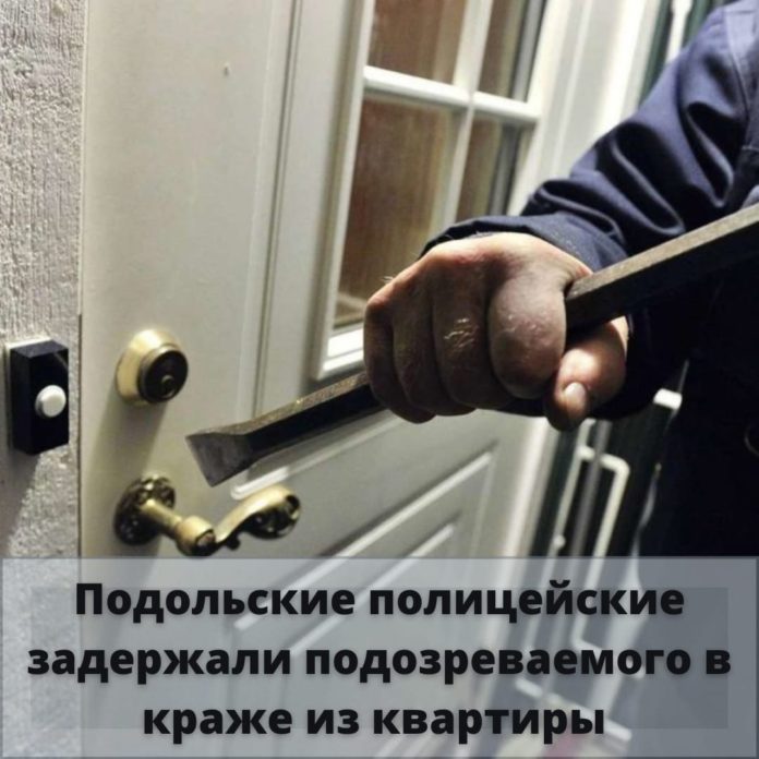 Сотрудники полиции задержали подозреваемого в краже из квартиры в Подольске