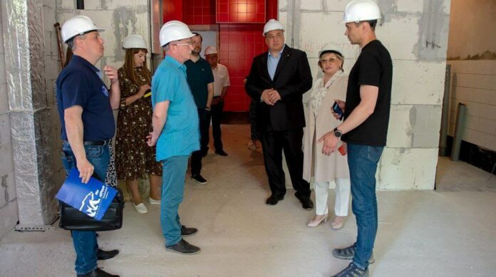 Ход строительства нового детского сада на ул. Вокзальной ведется каждую неделю