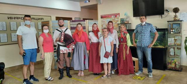 Фольклорная программа «Летние кузьминки» в прошла поселке  Железнодорожный