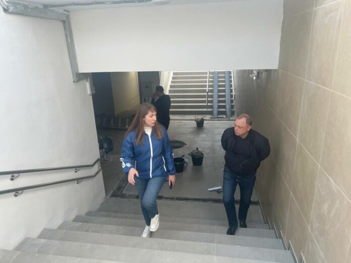 Капитальный ремонт подземного перехода на ул. Комсомольская завершен на 95%