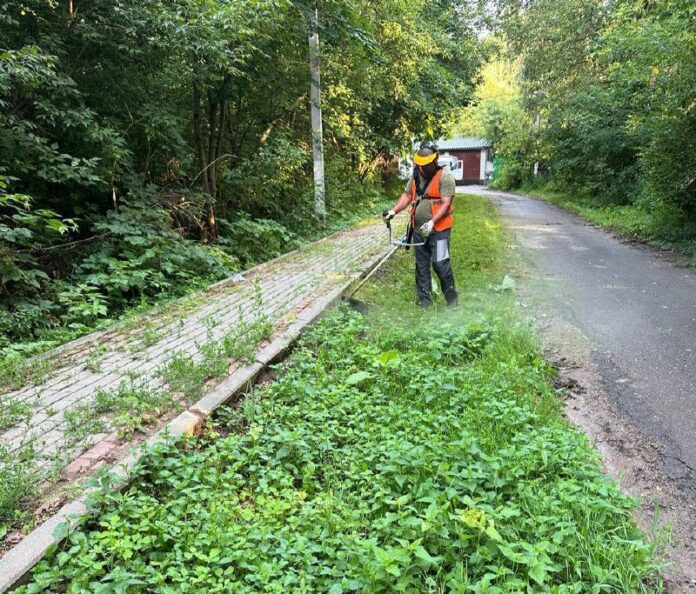 В горокруге Подольск продолжают наводить порядок на улицах
