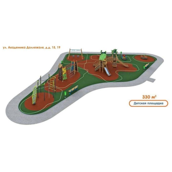 Реконструкция хоккейной площадки и установка игровой площадки для детей проходит в микрорайоне Кузнечики