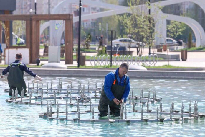 В мае всё фонтаны в Подольске заработают