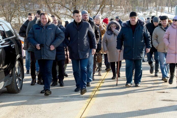 В Подольске открыто движение по временному мосту в деревне Кутьино