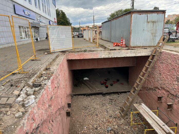 Подземный переход на улице Комсомольской в Подольске начнет функционировать в ноябре