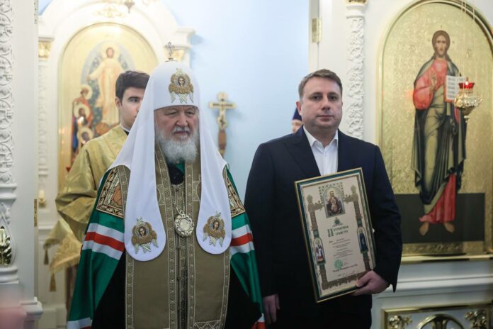 Храм в Подольске освятил Патриарх Кирилл