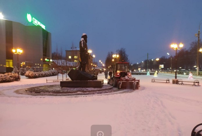 Дорожные и коммунальные службы Городского округа Подольск устраняют последствия снегопада оперативно