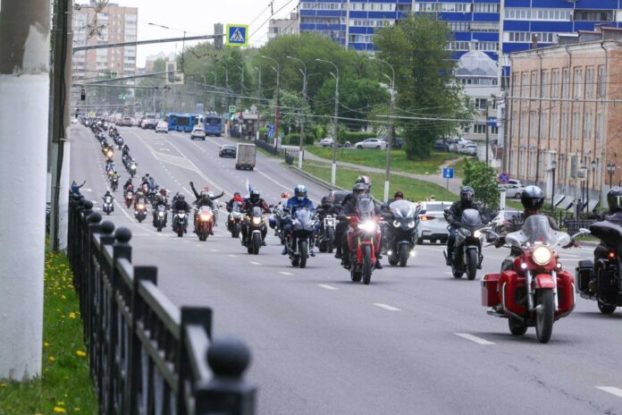 Мотосезон в Подольске открыли мотопробегом «Za Победу»