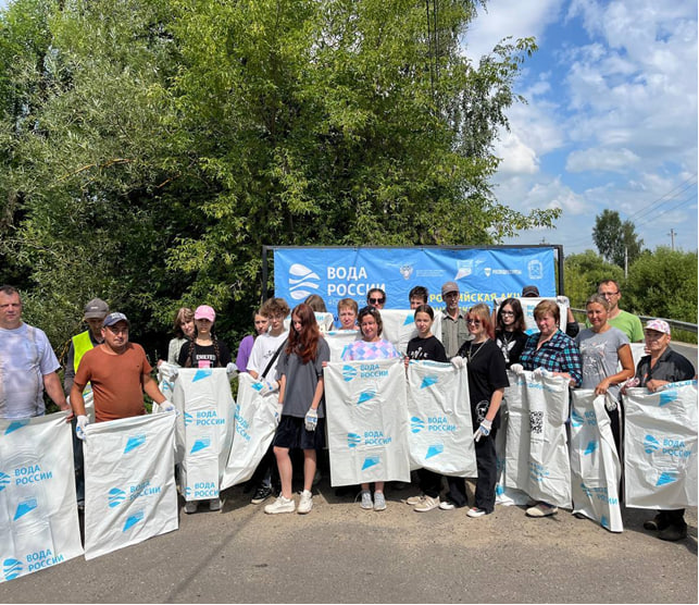 Благодаря акции «Вода России» стал чище берег реки в Подольске