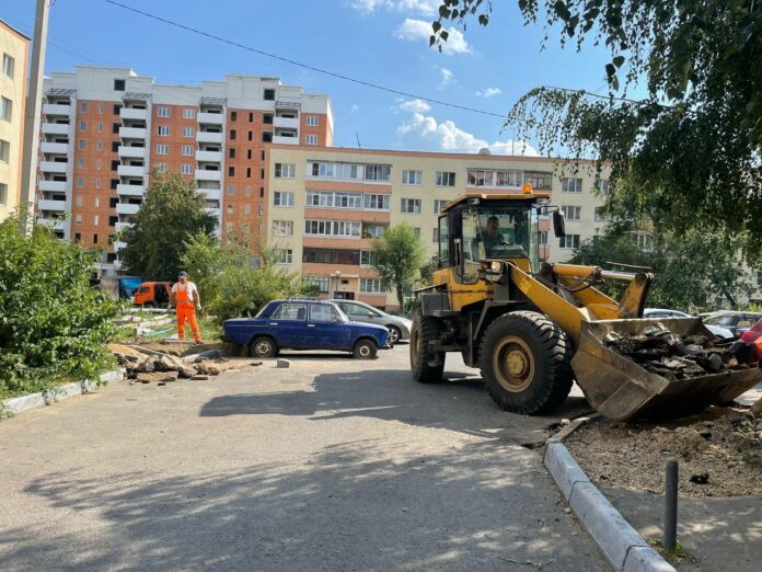 Новый тротуар в пос. Быково Подольска возведут к 10 сентября