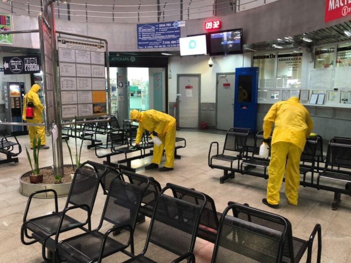 Ежедневная дезинфекция проводится на 44 вокзалах и станциях Мострансавто