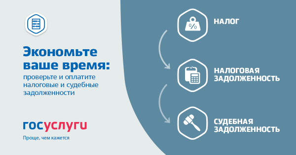 На Портале госуслуг можно проверить налоговую задолженность