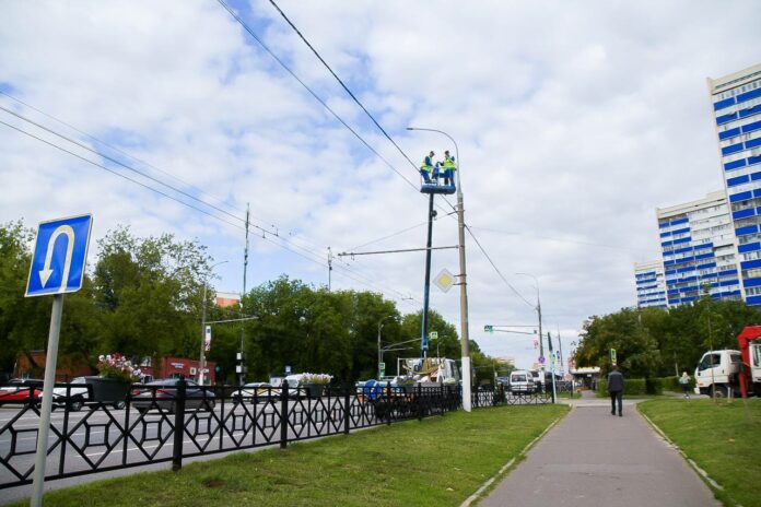 На улицах Подольска заменили более 1400 неэнергоэффективных светильников