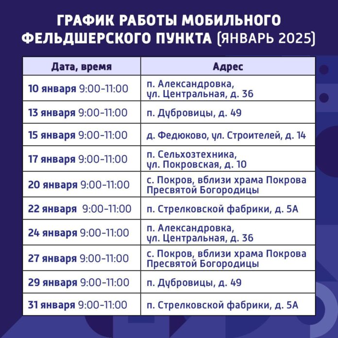 Мобильный ФАП продолжит работать в Подольске в январе