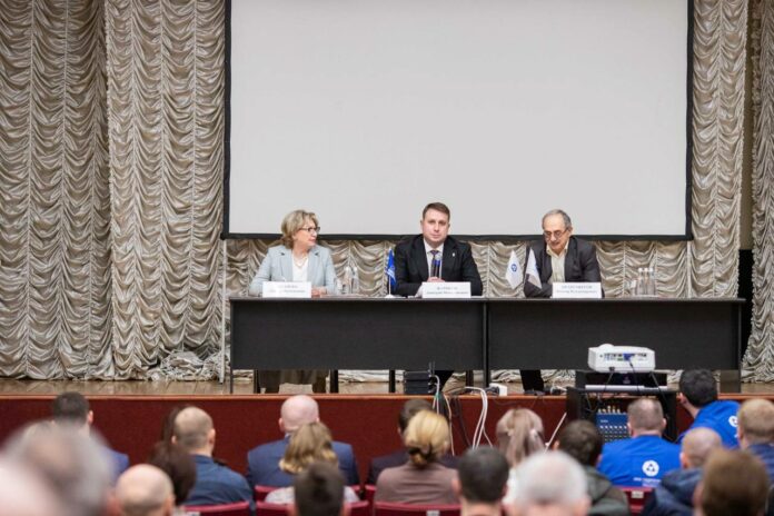 Встреча секретаря подольского отделения партии с коллективом предприятия ОКБ «Гидропресс»