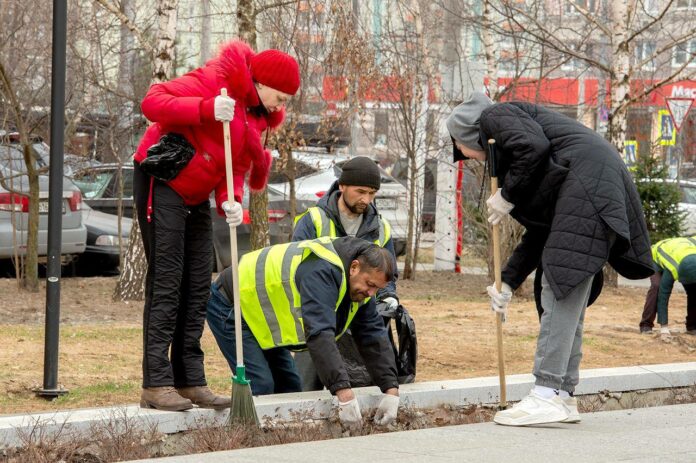 Первый субботник в Подольске прошел по 20 адресам