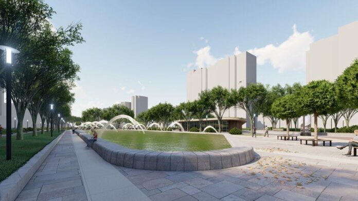 В Кузнечиках на бульваре 65-летия Победы появится универсальная арена