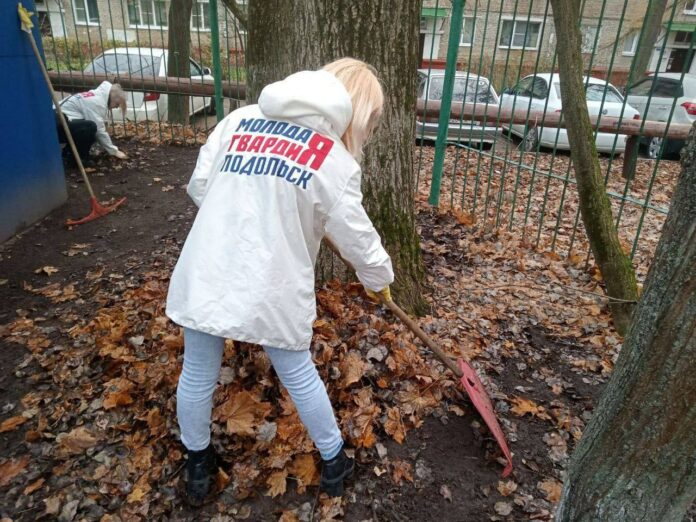 Подольские молодогвардейцы оказали волонтерскую помощь детскому саду № 37