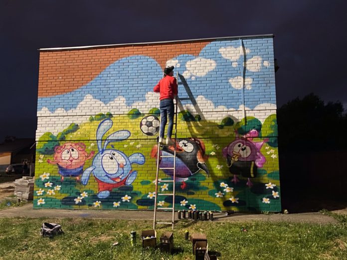 В Большом Подольске появилось новое граффити