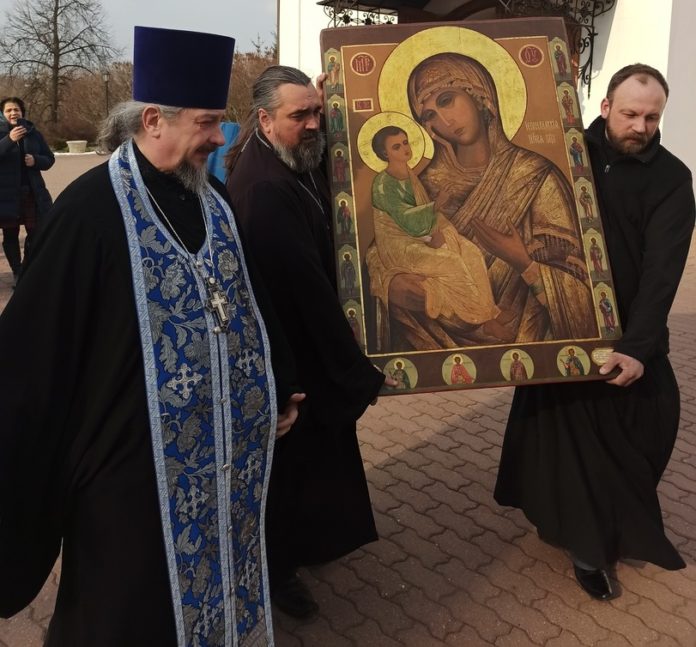 Объезд Городского округа Подольск с Иерусалимской иконой Божией Матери прошел 3 апреля