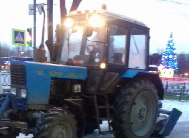 На дорогах Подольска проводится антигололёдная обработка