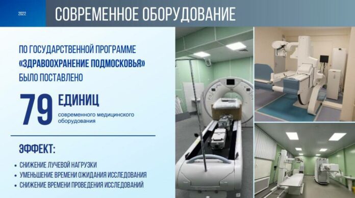 В 2022 году в медучреждения Подольска поставили по госпрограмме порядка 80 единиц техники