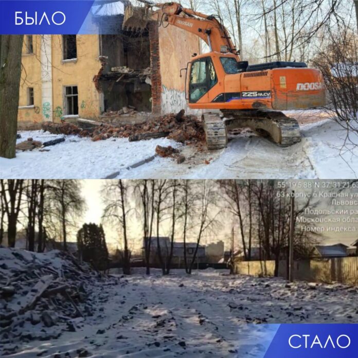 Еще 11 самовольных, недостроенных и аварийных объектов снесут в Подольске