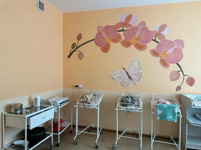 В Подольском роддоме обновили палату для новорожденных  