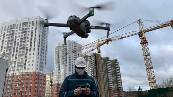 Главгосстройнадзор Московской области выявляет объекты самовольного строительства с помощью коптеров