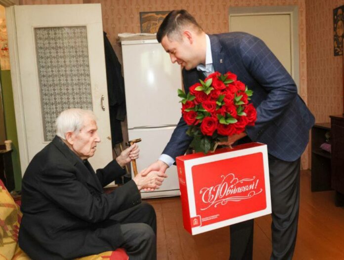 Свой вековой юбилей отметил участник Великой Отечественной войны Николай Васильевич Кабельников!