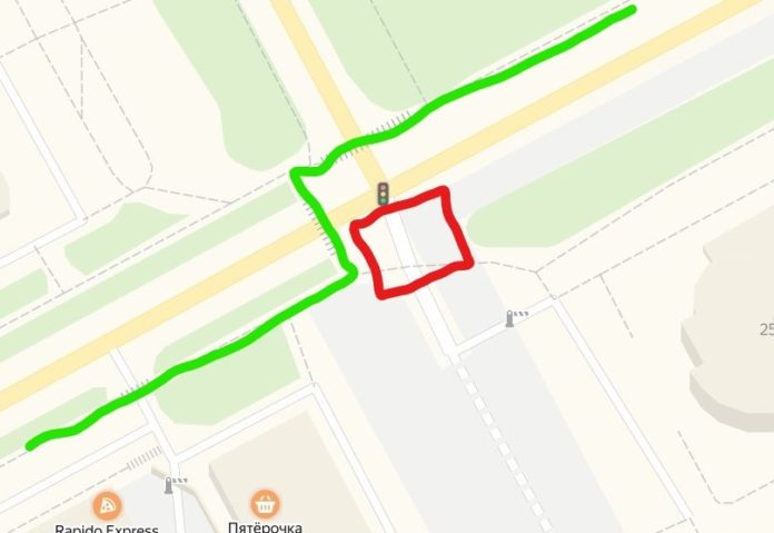 В районе улицы 43-й Армии изменилась схема пешеходного движения